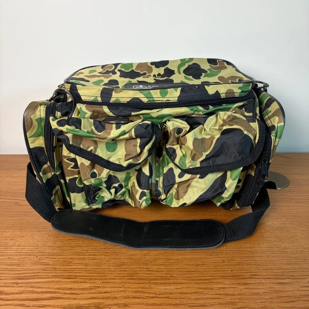 Rattner Enterprises Camo Duffle Bag Woodland Tactical Utility PVC Travel Bag